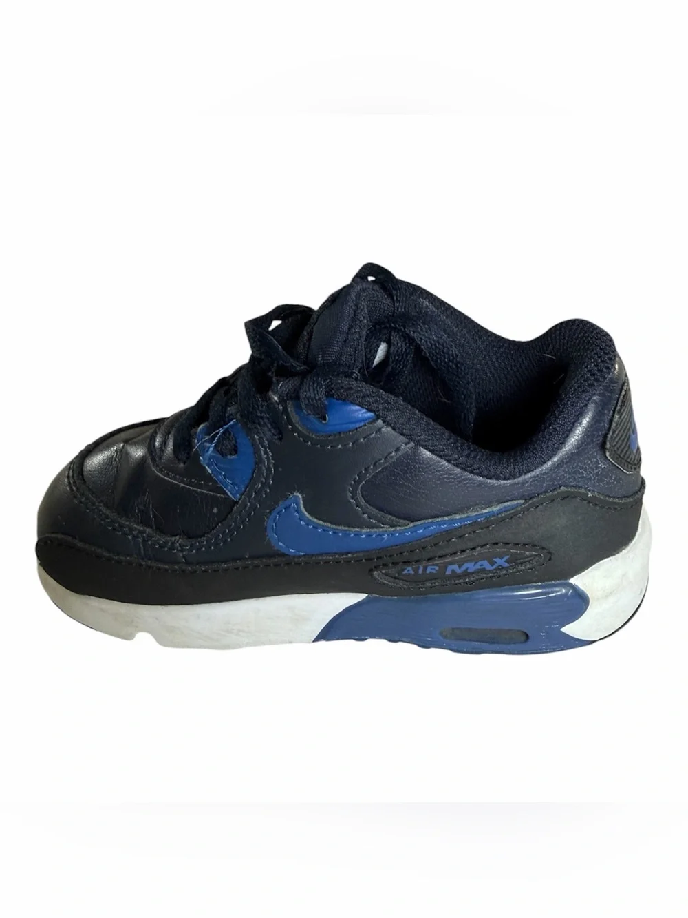Nike Air Max 90 LTR TD Obsidian Royal Blue Toddler Size 8C 333416-402